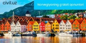 Norvegiyaning g’alati qonunlari