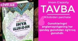 Tavba kitobidan parchalar | Imom G’azzoliy